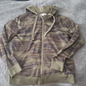 Camo Zip up Hoodie
